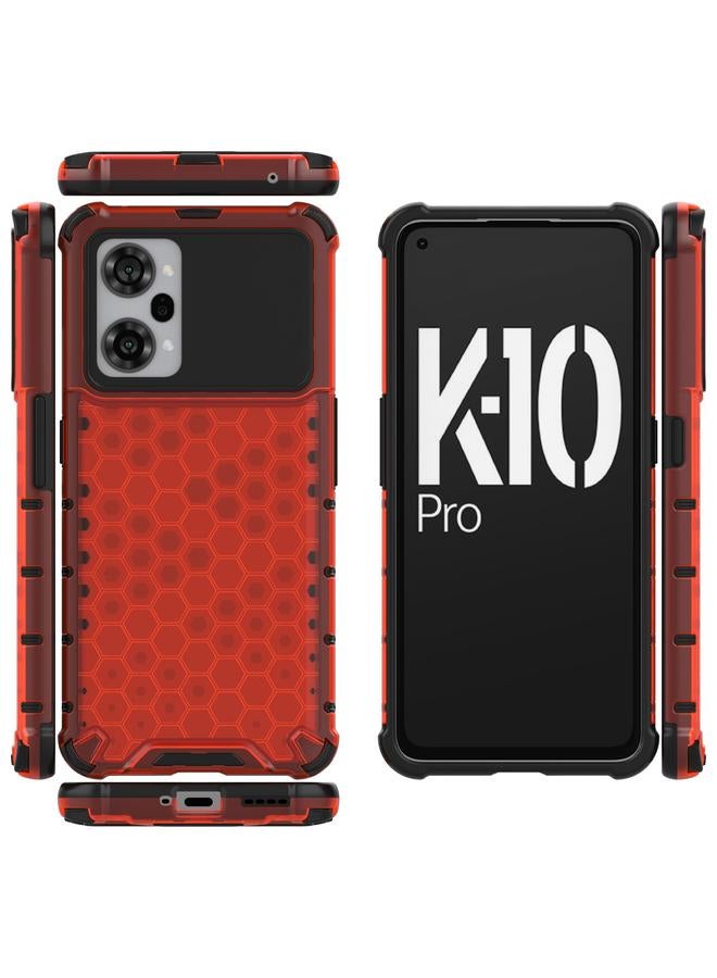 S-TOP Case For OPPO K10 Pro 5G China Shockproof Honeycomb PC + TPU Phone Case - Image 3
