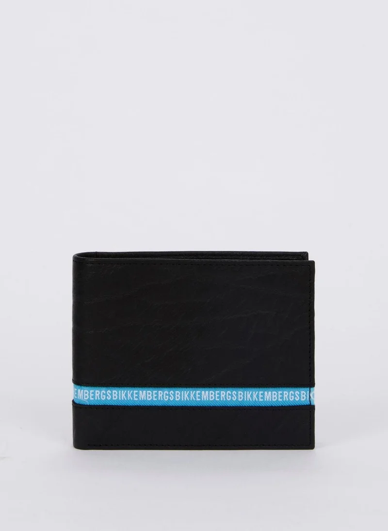 بيكيم برجس Brix 30 Black Contrast Lining Leather Wallet (Billfold 7 C/C with Coin Pocket)