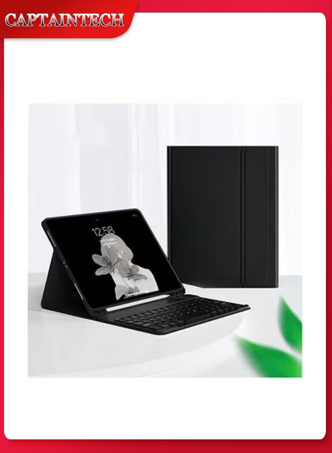 Captaintech iPad Pro 12.9 Keyboard Case (2018-2022 Models) - Slim Detachable Wireless Keyboard u0026 Protective Shell Cover - Image 1