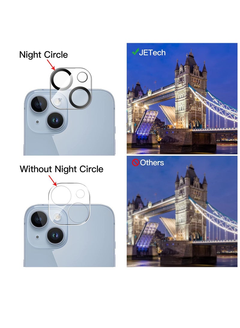 جي تيك واقي شاشة آيفون 14 6.1 بوصة مع واقي عدسة الكاميرا من الزجاج المقوى عالي الدقة شفاف - Image 5