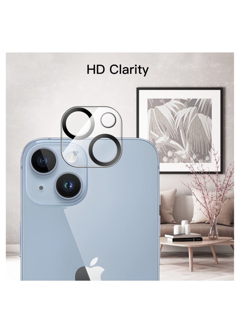 جي تيك واقي شاشة آيفون 14 6.1 بوصة مع واقي عدسة الكاميرا من الزجاج المقوى عالي الدقة شفاف - Image 4