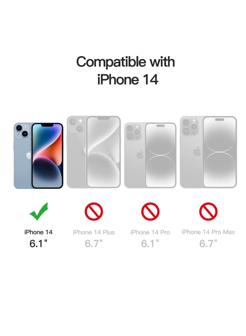 جي تيك واقي شاشة آيفون 14 6.1 بوصة مع واقي عدسة الكاميرا من الزجاج المقوى عالي الدقة شفاف - Image 3