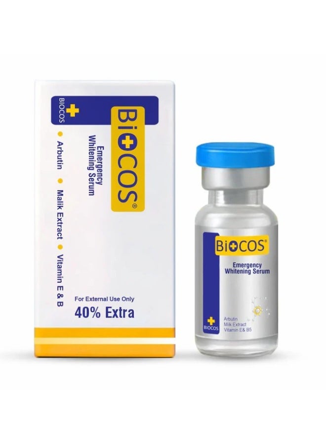 BIOCOS Emergency Whitening Serum -  Brightening & Even Skin Tone - Image 1