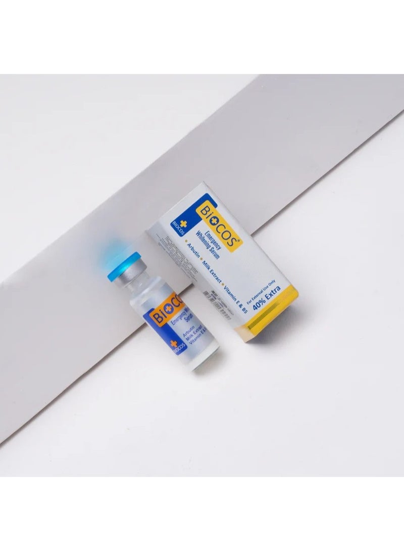 BIOCOS Emergency Whitening Serum -  Brightening & Even Skin Tone - Image 2