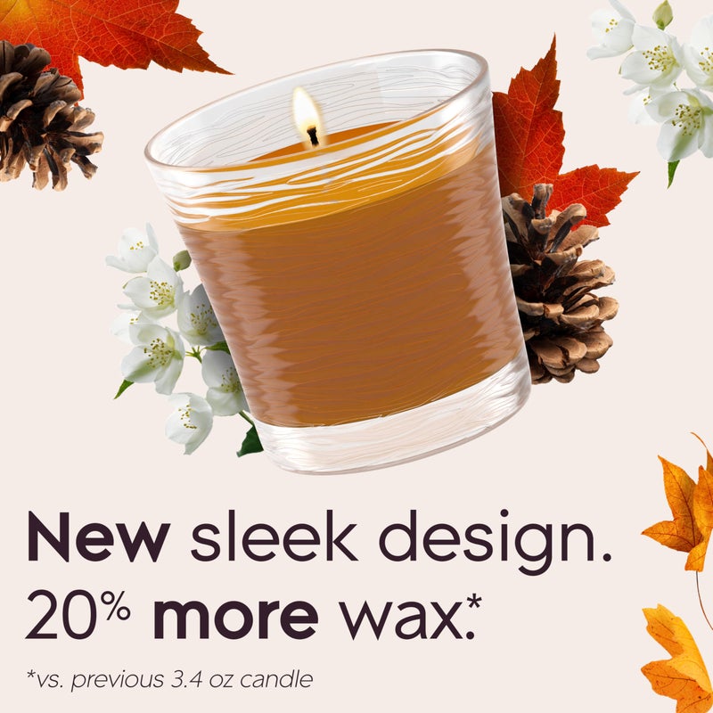 Glade 1-Wick Scented Candle Jar, Cashmere Woods, Air Freshener Infused with Essential Oils, 4.08 Oz, 2 Count - Image 2