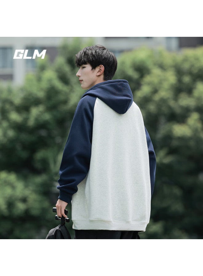 Glm Men's Autumn Hoodie Korean Style Trendy Sports Casual Zip-up Jacket Outerwear - Image 4