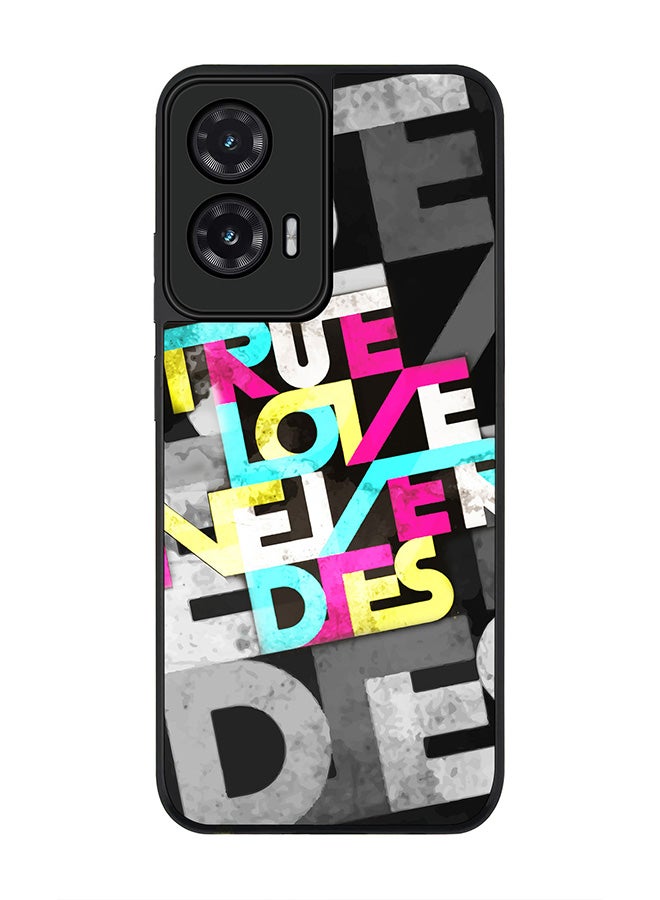 Stylizedd For Motorola Moto G35 Case,Slim fit Camera Protection, Shockproof Thin Phone cover  - True Love Never Dies