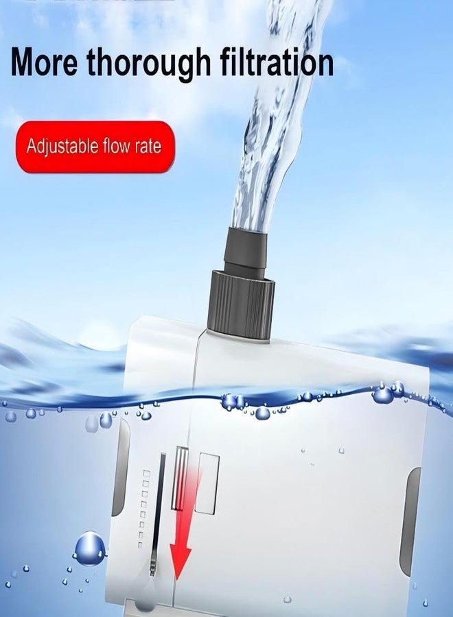 Aquarium XQP1500 Ultra Quiet Submersible Water Pump, 23W Aquarium Fountain Pump, Adjustable Flow, 1500L/h, 1.8m Lift, 16mm Outlet, Suction Cups for small Pond, Hydroponics, Fish Tank - Image 3