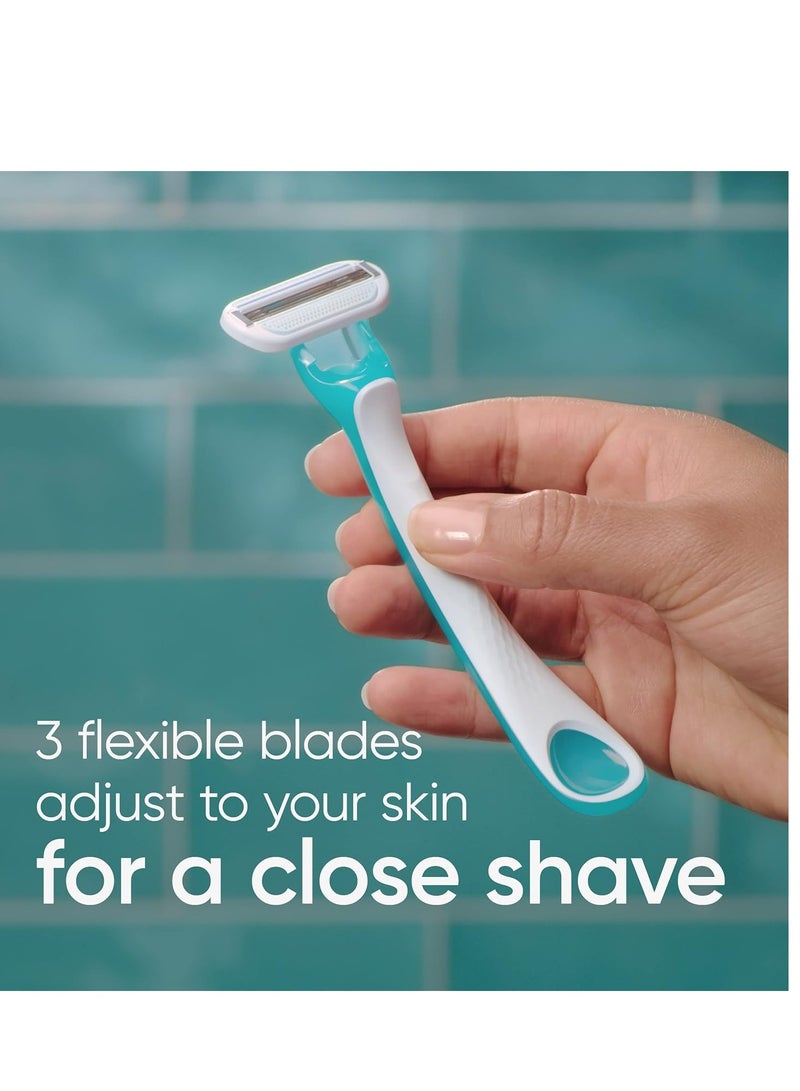 Gillette Venus Tropical Women's Disposable Razor, 3 Count - Image 4