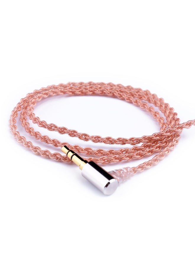 0.78 2pin Ie80 A2dc Im50 Qdc Oxygen-free Copper Upgrade Cable Shure SE 4-strand Headset Upgrade Cable-Color:Bronze Brown-Length:A2DC  - Image 4
