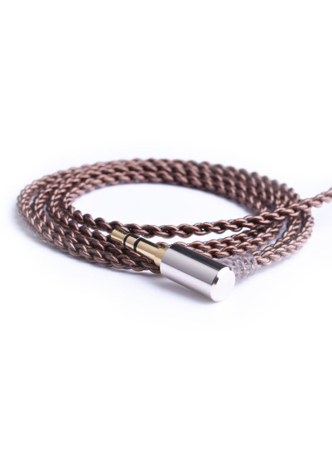 0.78 2pin Ie80 A2dc Im50 Qdc Oxygen-free Copper Upgrade Cable Shure SE 4-strand Headset Upgrade Cable-Color:Bronze Brown-Length:A2DC  - Image 2