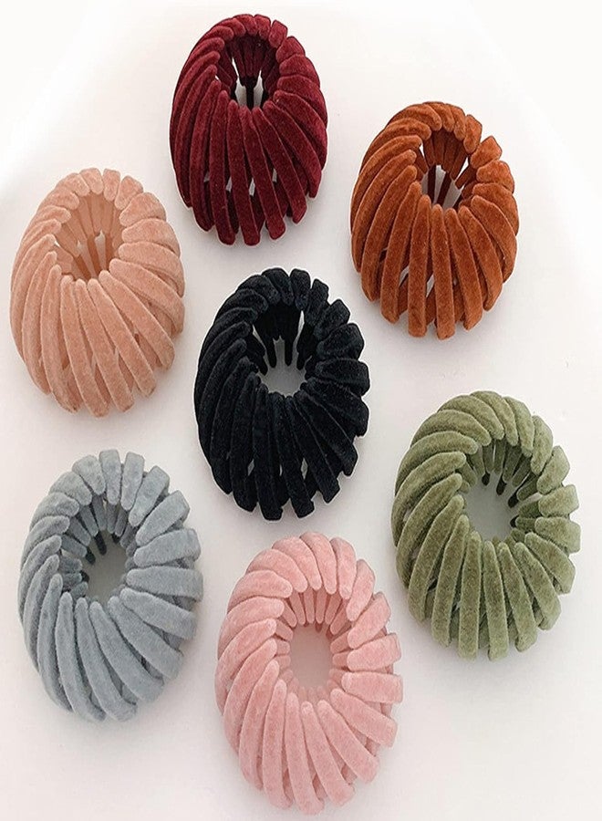 JDYYICZ 7PCS Bird Nest Magic Hair Clip, Lazy Birds Nest Plate Hairpin for Women and Girls Velvet Fabric, Anti-Skid Design, Compatible with Thin and Thick Hair - Image 1