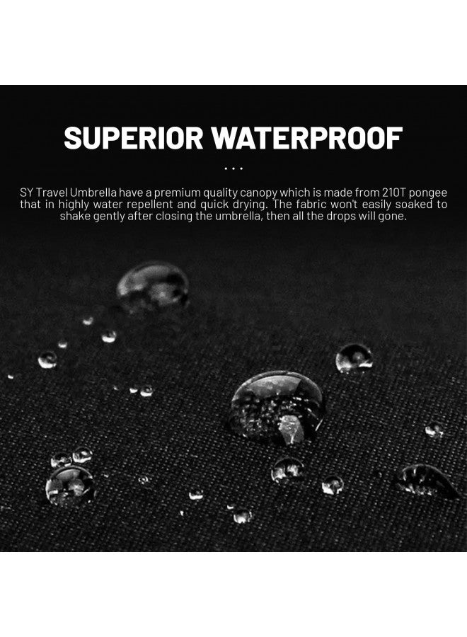 SY COMPACT Travel Umbrella Windproof Automatic Umbrellas-Factory Outlet umbrella-Dark Green - Image 2