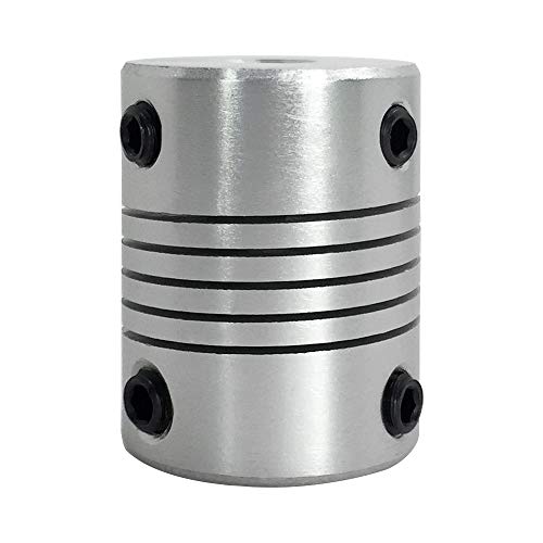 AFUNTA 5 Pcs Flexible Couplings 5mm to 8mm Compatible with NEMA 17 Stepper Motors, Used in Small CNC Machines & 3D Printer Prusa i3 or ORD Bot with 2 Pcs Allen Wrench - Image 4