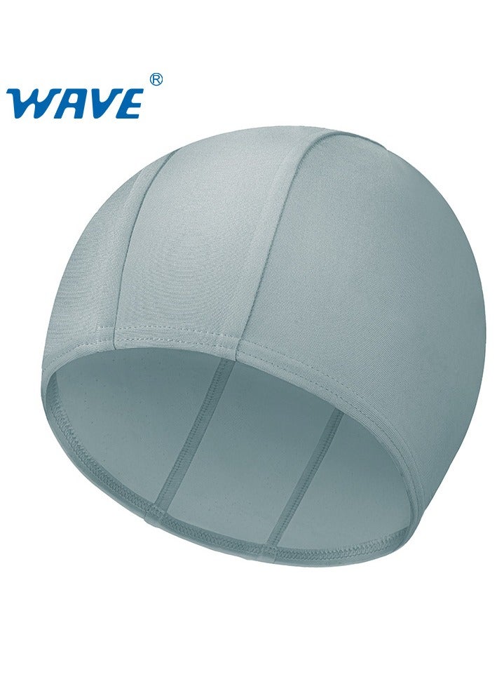 WAVE Swimming Cap - Waterproof Silicone Sport Swim Hat with Ear Protection, Extra-Large Design for Long Hair, Unisex Adult Swim Cap for Men and Women - Image 1