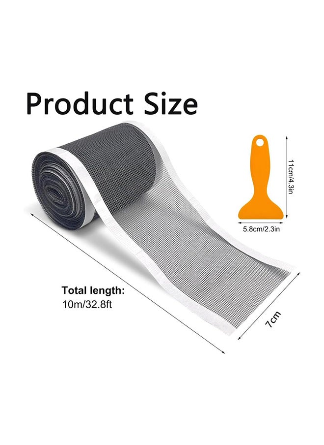 Generic Disposable Shower Drain Hair Catcher 7Cm X 10M,Cutable Shower Drain Hair Catcher Mesh Sticker With Removal Shovel,Diy Drain Hair Stopper Drain Covers Suitable For Bathroom Bathtub Kitchen  - Image 4