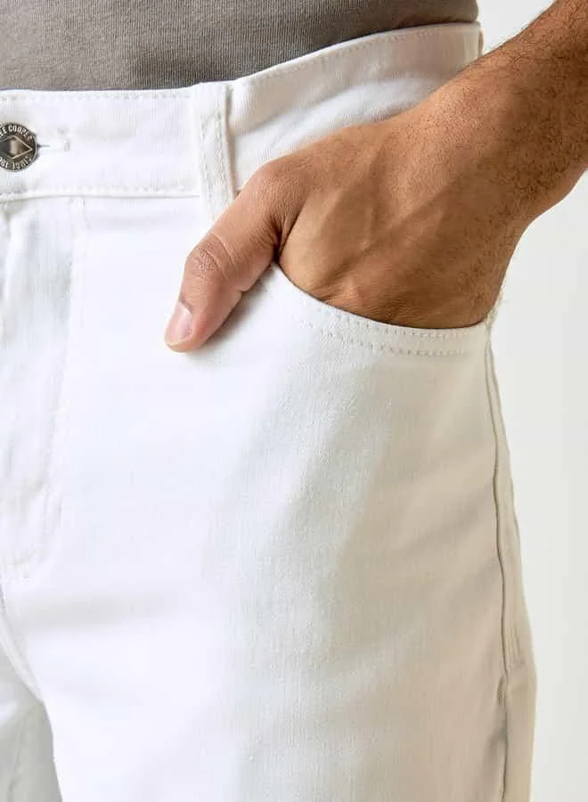 Lee Cooper Lee Cooper Skinny Fit Mid-Rise Jeans with Pockets