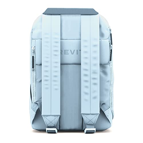 BREVITE The Backpack- Casual daypack backpacks for every function. Compact but spacious 18L aesthetic traveling backpack with laptop compartment. (Misty Blue) - Image 4