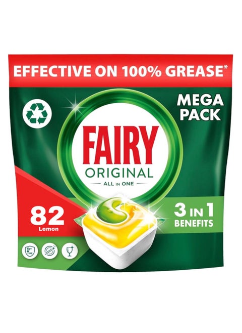 Fairy Original All in One 82 Dishwasher Tabs 1108g