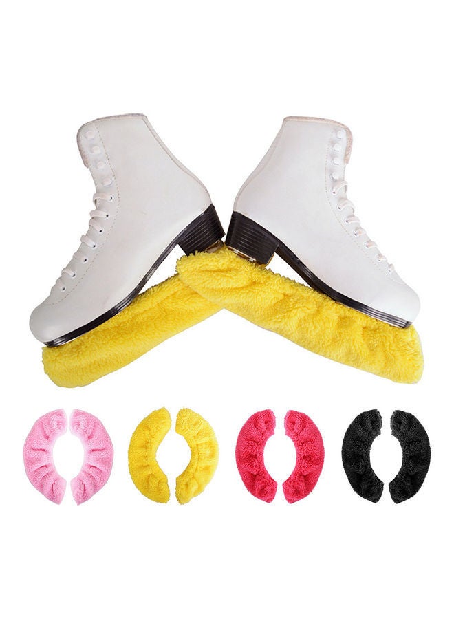 NIBEMINENT 1Pair Unisex Figure Skating Shoes Cover Elastic Velvet Anti-rust Dustproof Spats 0.15kg  - Image 2