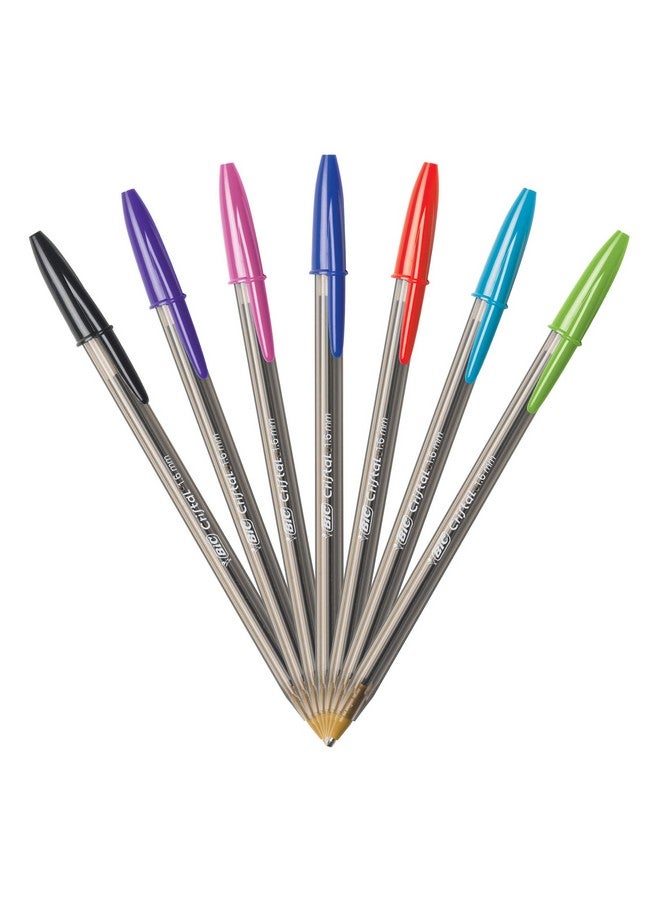 BIC Cristal Xtra Bold Ballpoint Pens, Bold Point (1.6mm) For Vivid And Dramatic Lines, Assorted Colors, 24-Count Pack - Image 2