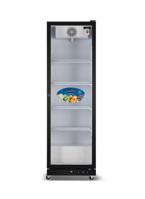 Generaltec Showcase Chiller Single Glass Door, White Color, with 5 Year Compressor & 1 Year Full Warranty