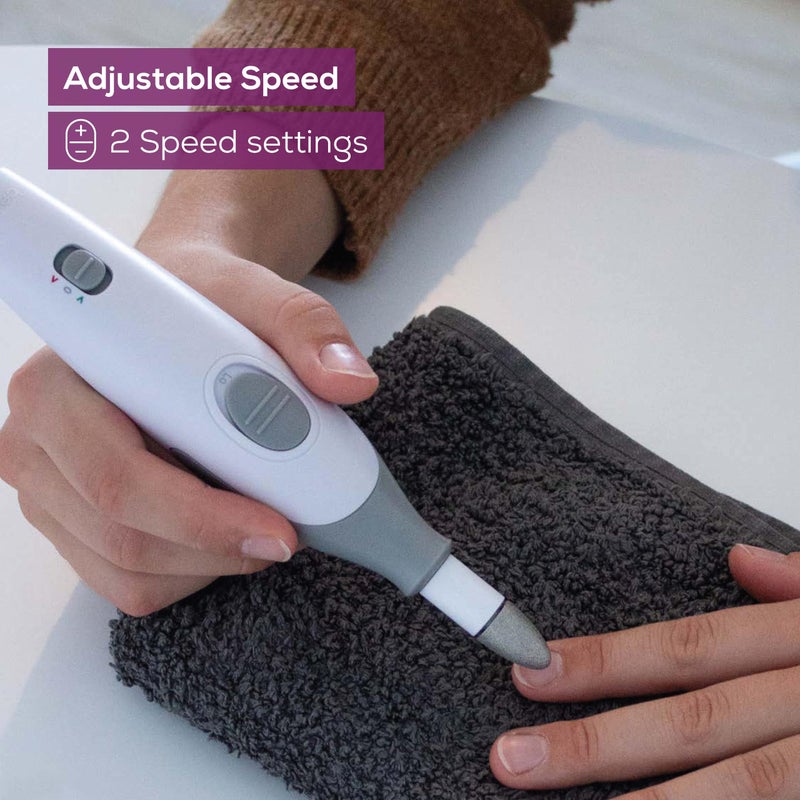 Beurer MP32 Electric Nail Drill with 7 Attachments, Manicure/Pedicure Set with 2-Speed Levels & Dual Rotation for Salon-Quality Nail Care at Home, Including Storage Case - Image 3