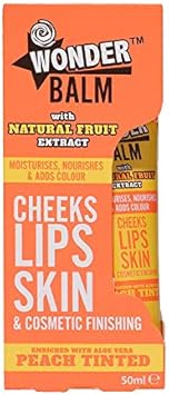 NuAge Wonder Balm Hand BalmCream for Lips Hands and Nails enriched with Aloe Vera Peach Tinted 50ml - Image 2