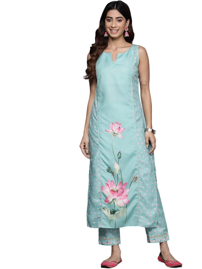 Ahalyaa Women's Cotton Blend Kurta Sets (AHKUPT-COMBO-885 - Image 1