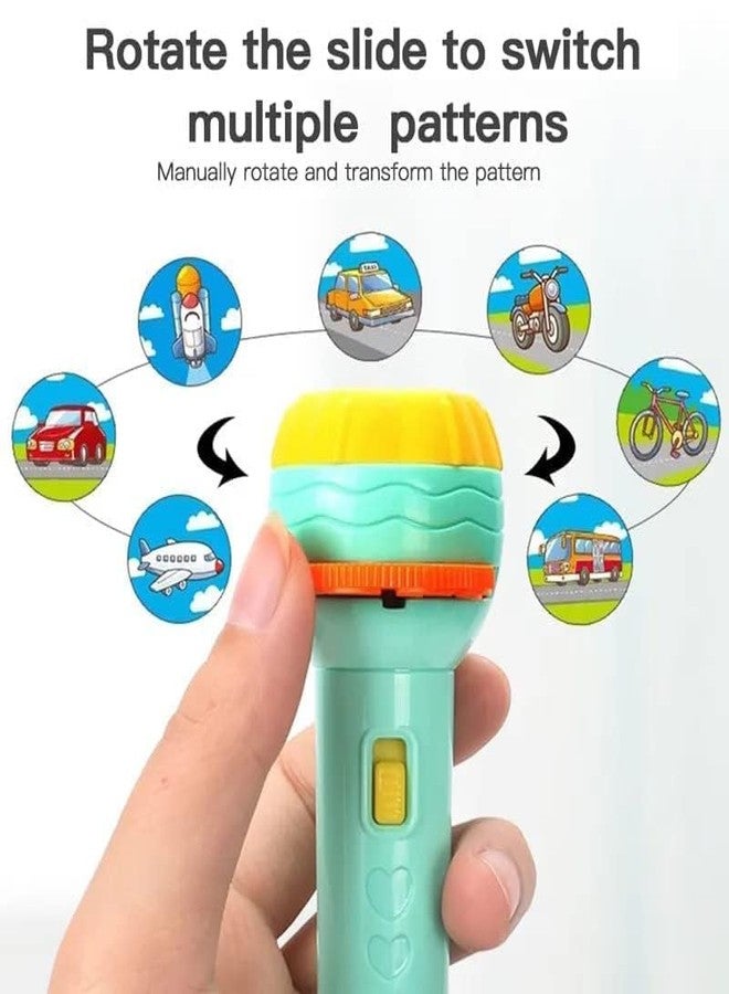 ZELVO Mini Projector Torch Toy Slide Flashlight Projector Torch for Kids Sleeping Story Toys for Toddlers, Educational Learning Toys, Fun Interactive Activity for Toddlers (Multicolor) - Image 5