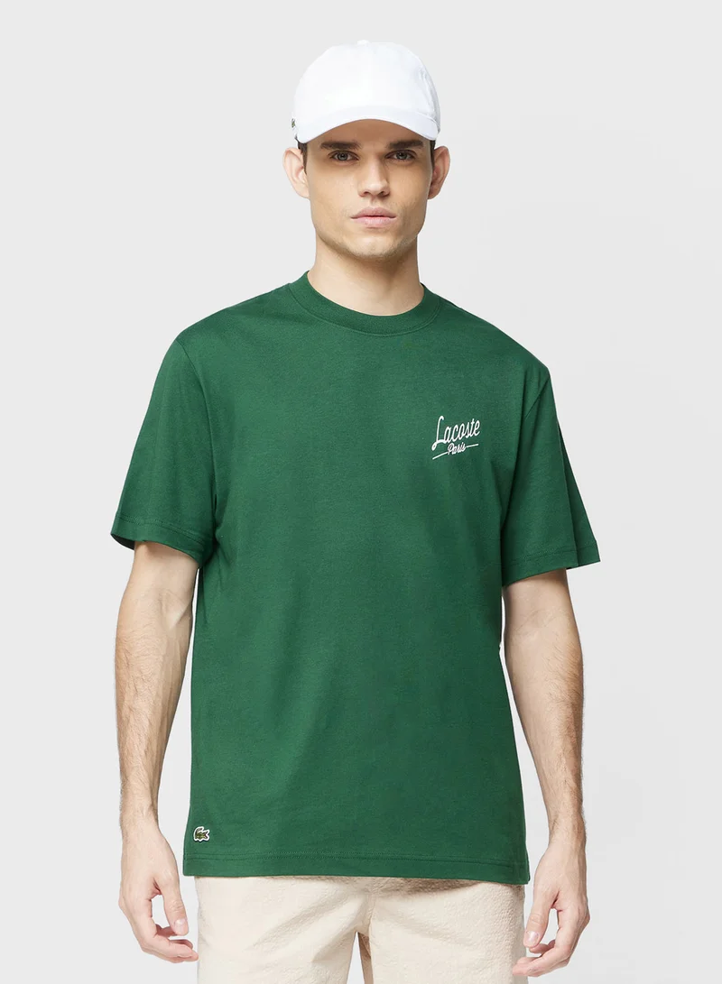 لاكوست Classic Fit Crew Neck T-Shirt