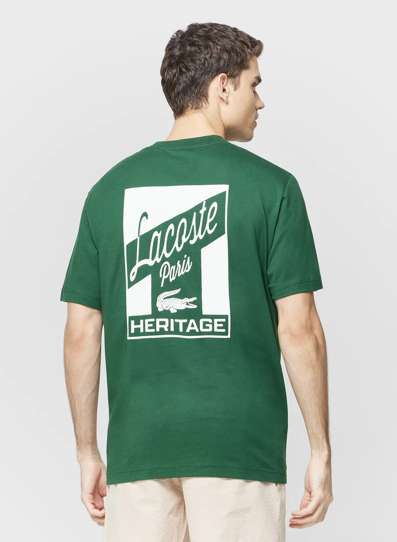 لاكوست Classic Fit Crew Neck T-Shirt