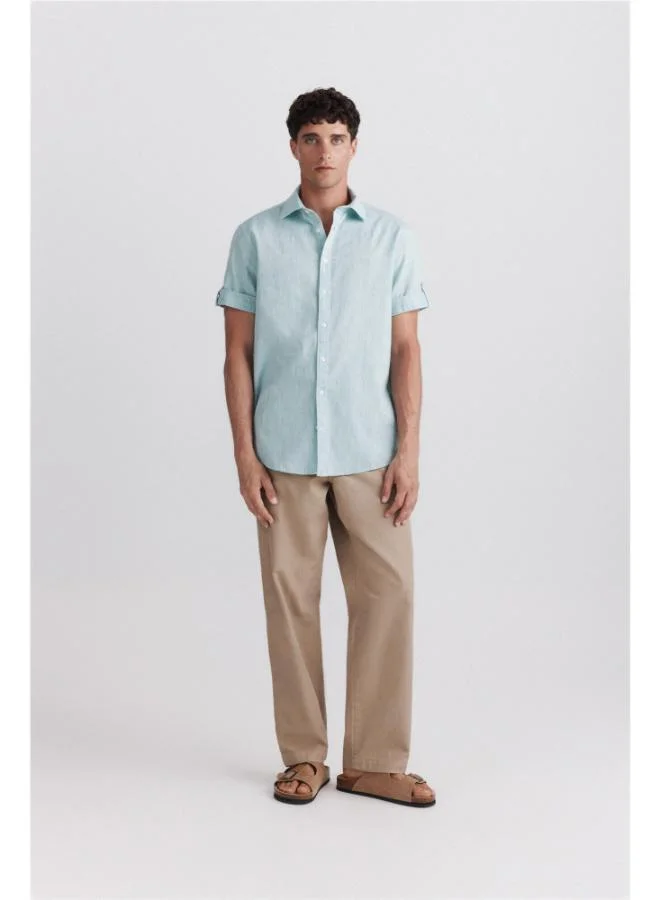 Springfield Short sleeve turn-up shirt