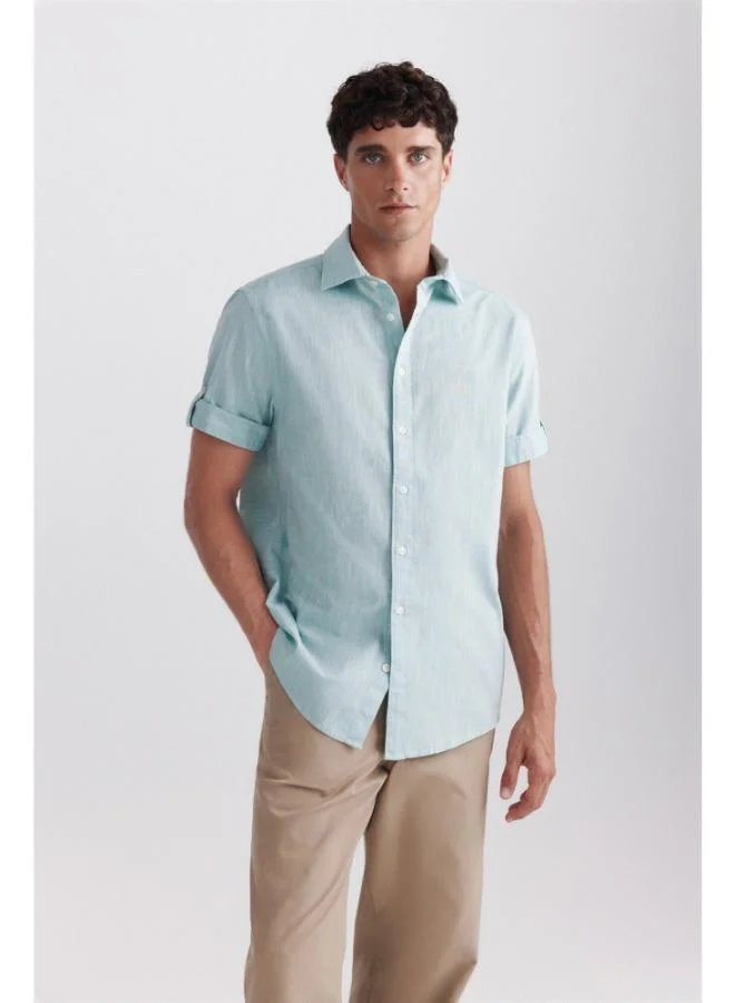 Springfield Short sleeve turn-up shirt