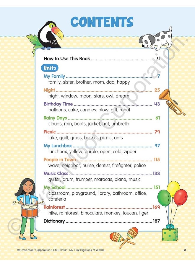 null - My First Big Book of Words, Grade K Workbook - Image 1