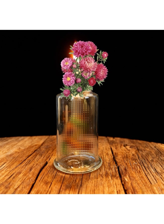 Borosilicate Glass Vase - High Temperature Resistant, Suitable for Long-Term Use, Medical-Grade Material (Colors Randomly Assigned)