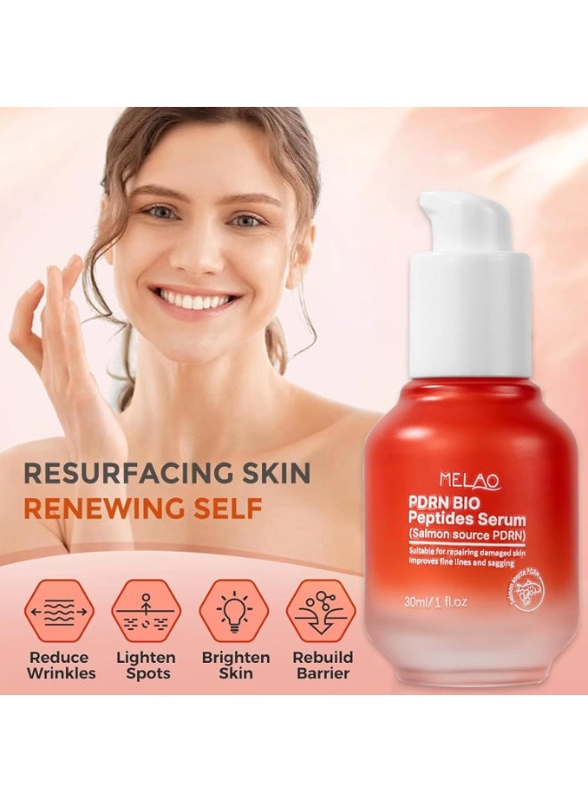 ميلاو مصل PDRN مع 2000ppm PDRN السلمون الحمض النووي ، الببتيد 5 ، نياسيناميد ، حمض الهيالورونيك ، يحسن جودة الجلد ، يهيدرات ويشرع ، يساوي لون الجلد ، 30 مل - Image 2