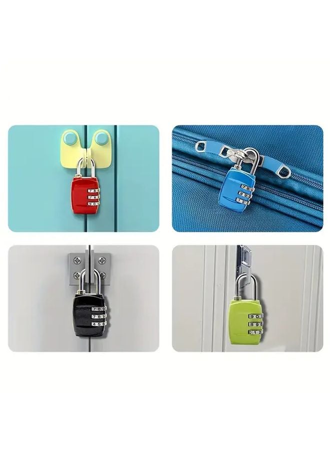 Red Mini Combination Padlock Anti Theft for Home Gym Lockers Drawers Luggage - Image 5