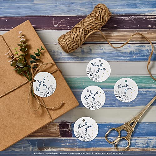 Avery Round Tags, Sure Feed Technology, 2" Diameter, Matte White, Strings Included, 120 Total, Print-to-The-Edge, Laser/Inkjet Printable (80512) - Image 2