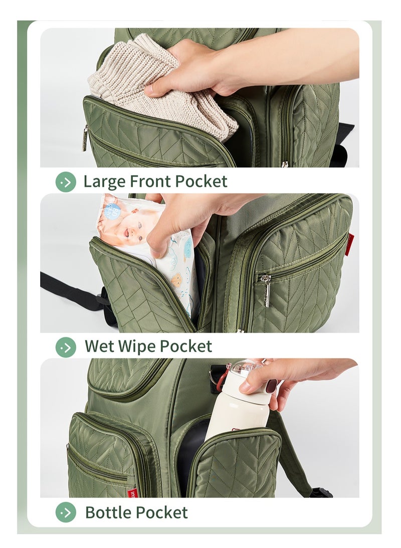 insular Waterproof Diaper Backpack Set - Image 2