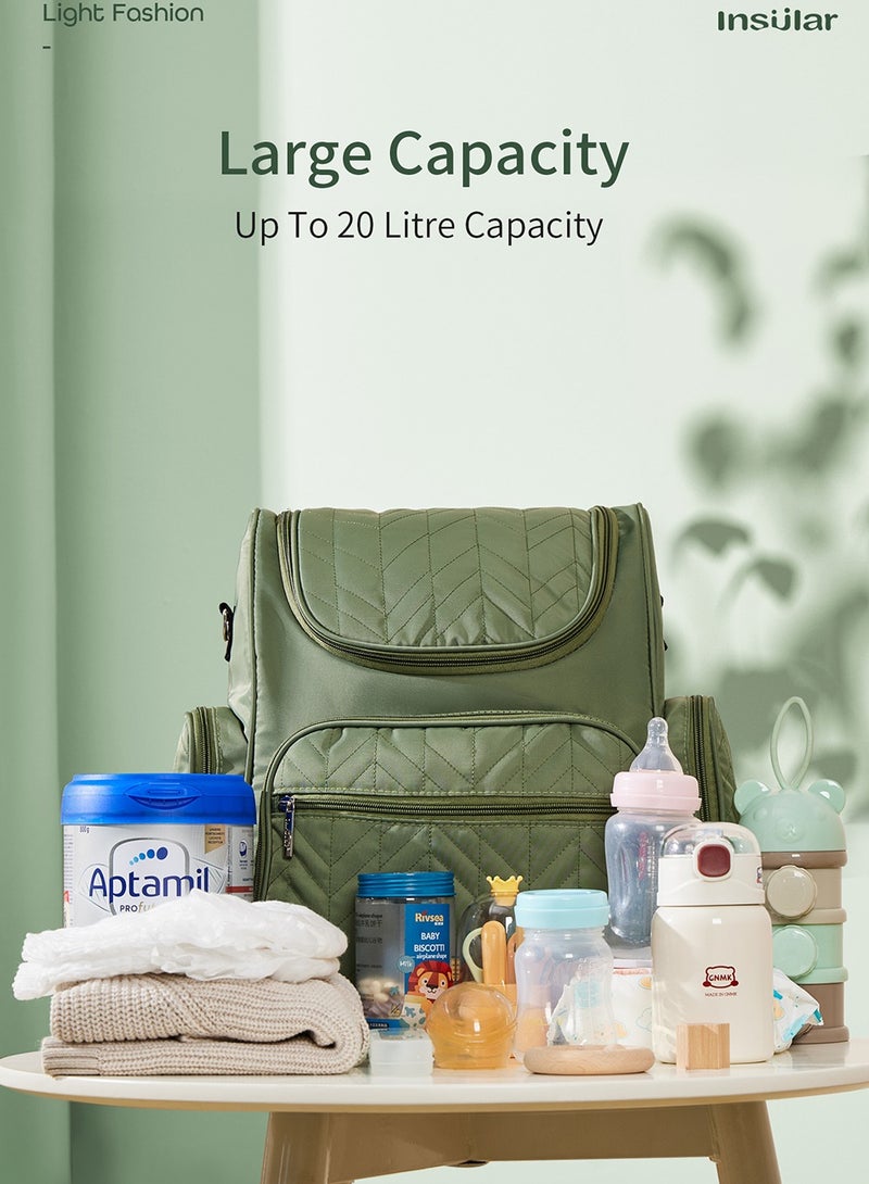 insular Waterproof Diaper Backpack Set - Image 4