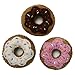 Mokoboho Set of 3 Mini Donut Toys for Cats and Kittens 100 Wool Felt Handmade in Nepal - Image 3