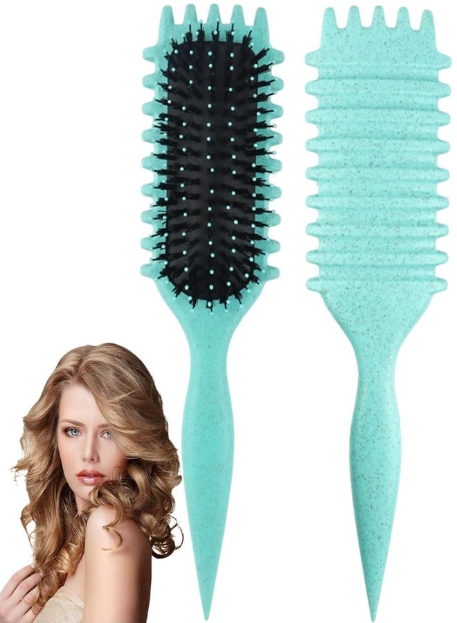 Akshunit Curly Hair Comb Detangler Hair Brush Small Waist Bounce Curl Air Cushion Comb Bristle Hair Styling Brush Suitable for Dry And Wet Hair - Image 1