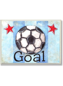 Stupell Industries Stupell Home Decor Collection Goal Stripe Star Rectangle Wall Plaque  - Image 1
