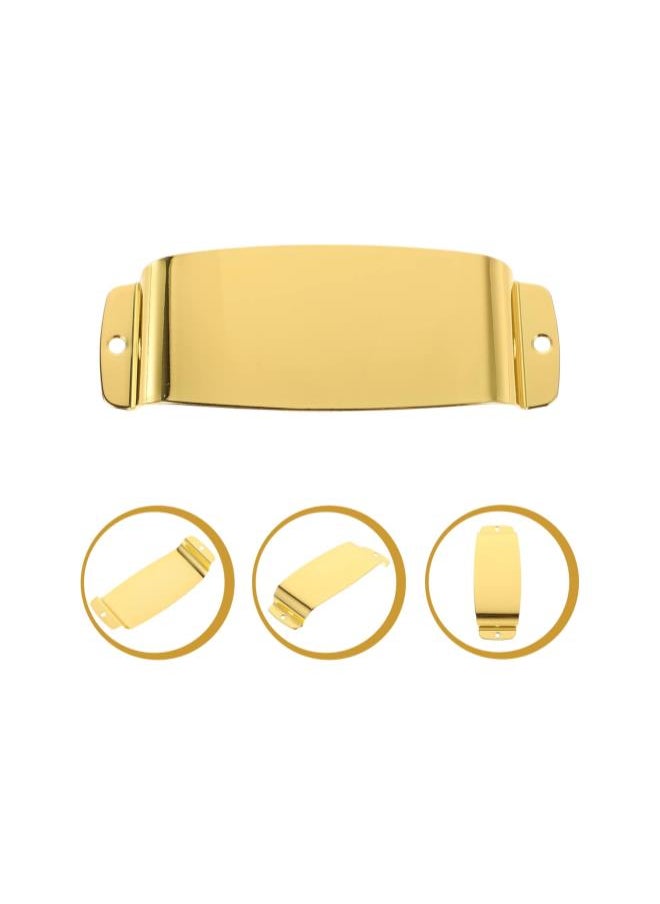 WYBOT - Bass Pickup Cover Zinc Alloy Guitar Pickup Cover Profesional Pickup Plate Replacement for Guitar Jazz Bass Supplies Golden - Image 1