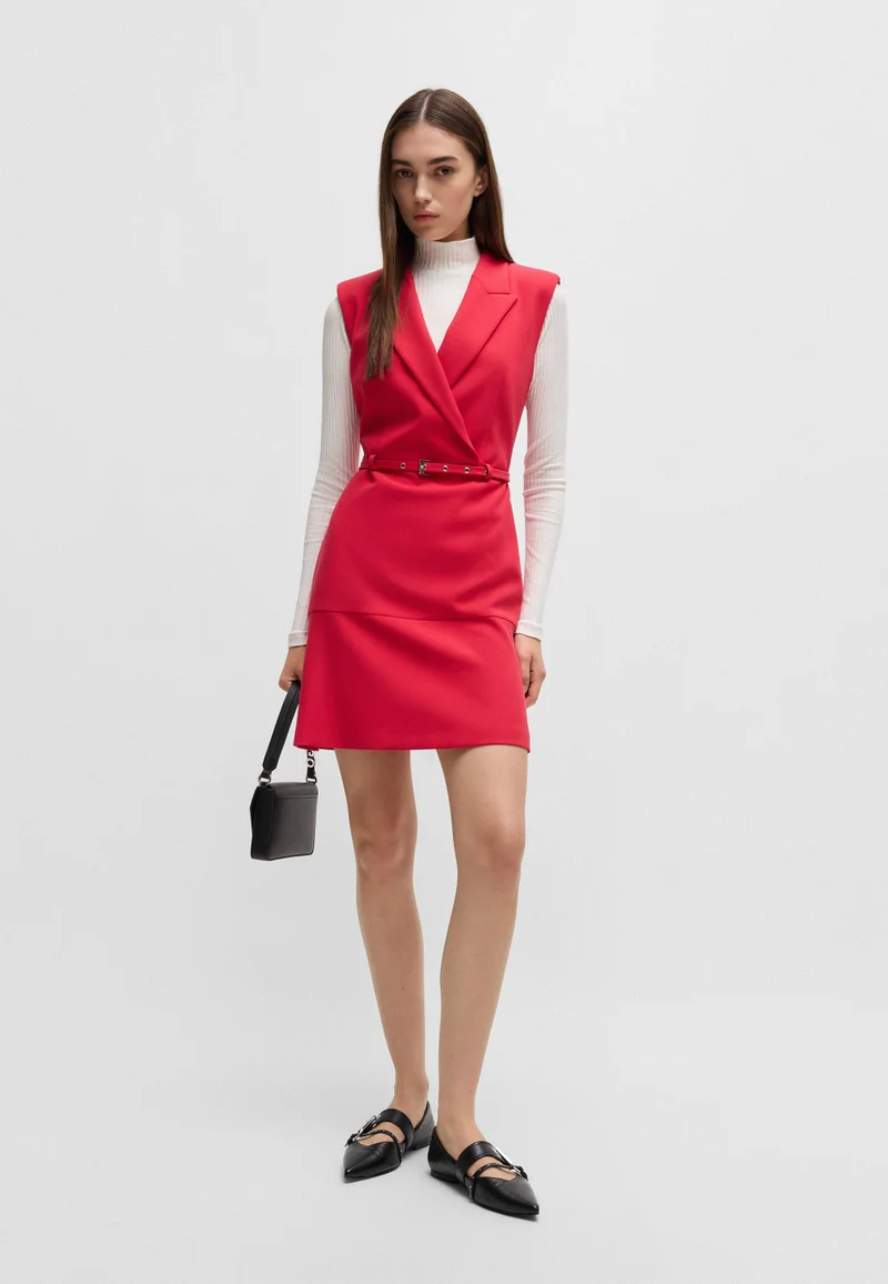 هوجو حذاء باليرينا جلد نابا بأشرطة بإبزيم