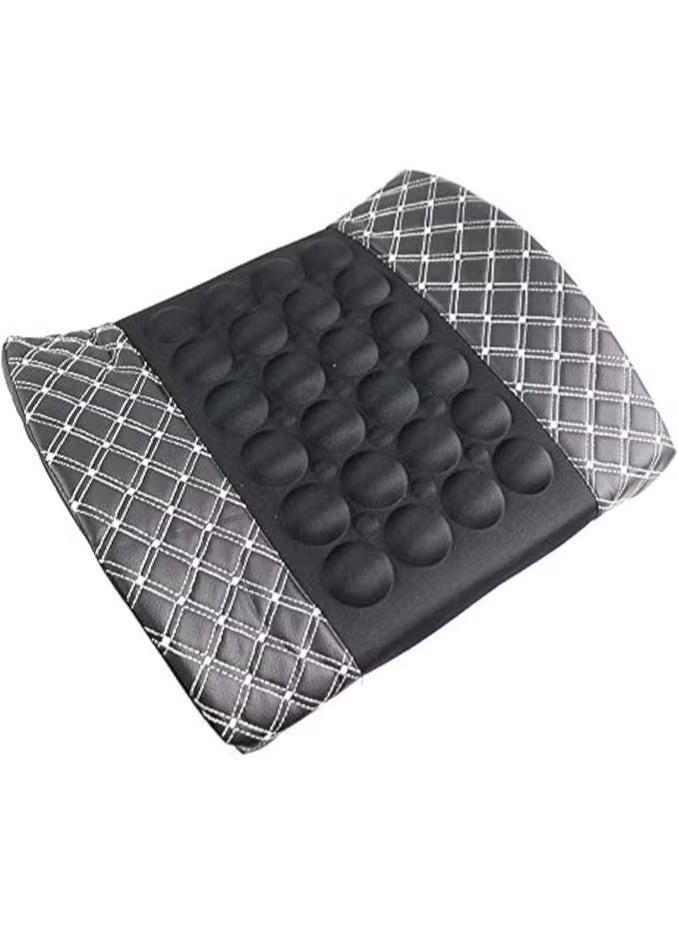Electric Vibrating Lumbar Massage Cushion for Car Seat, Office Chair and Home Seating with Multi-Use Design - Image 1