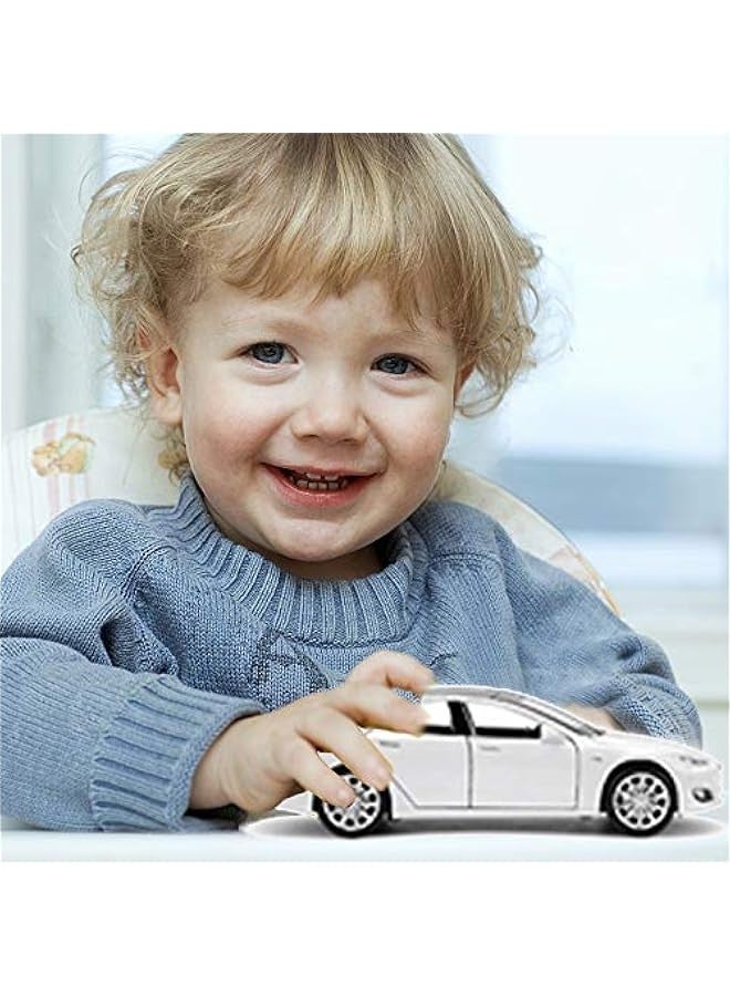 Toy Car Model S Alloy Model Cars Pull Back Vehicles 1/32 Scale Car Toys for Toddlers Kids (White) - Image 5