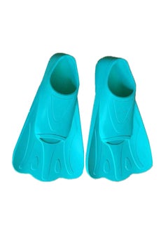 1 x 5 pcs Kids Swim Fins Diving Silicone Short Flippers Lake Blue