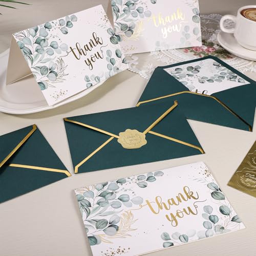 Thboxes 50 Pack Thank You Cards with Envelopes, 4x6 Inch Thank You Cards Bulk Blank Notes Card with Envelopes & Stickers for Wedding, Baby Shower, Birthday, Easter, Graduation, Mother's Day, Teacher's Day - Image 4